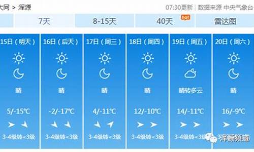 浑源天气预报_浑源天气预报15天准确