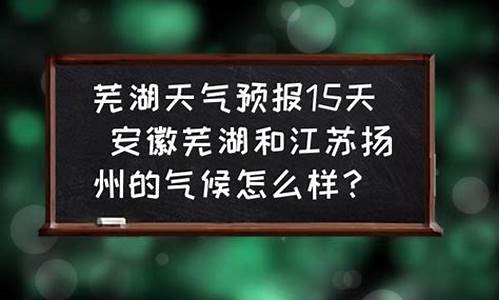 芜湖天气预报15天最新更新的一_芜湖天气预报15天查询结果