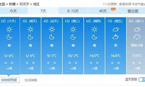 石河子60天天气预报查询_2020年石河子天气预报